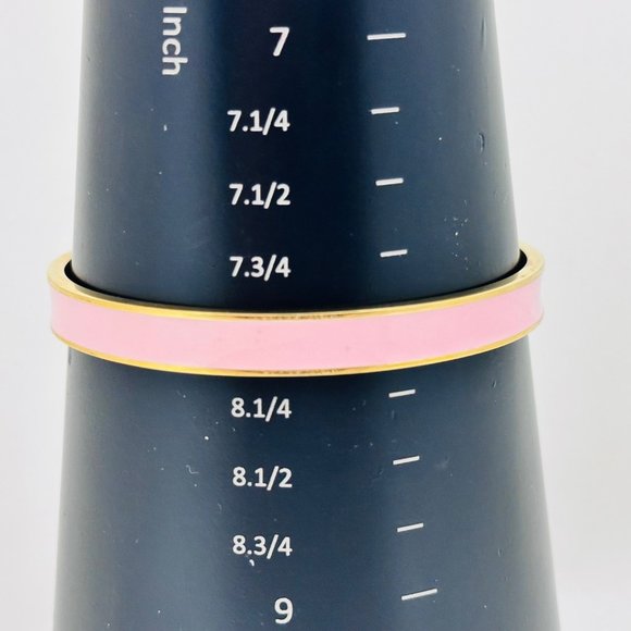 Two Susan Graver Enameled Bracelets - Light and Dark Pink - Picture 8 of 9